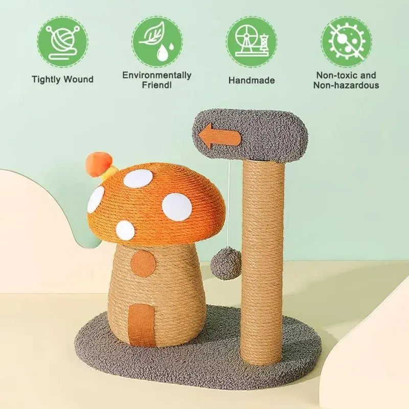 Cat Scratch Mushroom - Mewtie Boutique