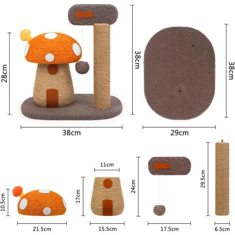 Cat Scratch Mushroom - Mewtie Boutique