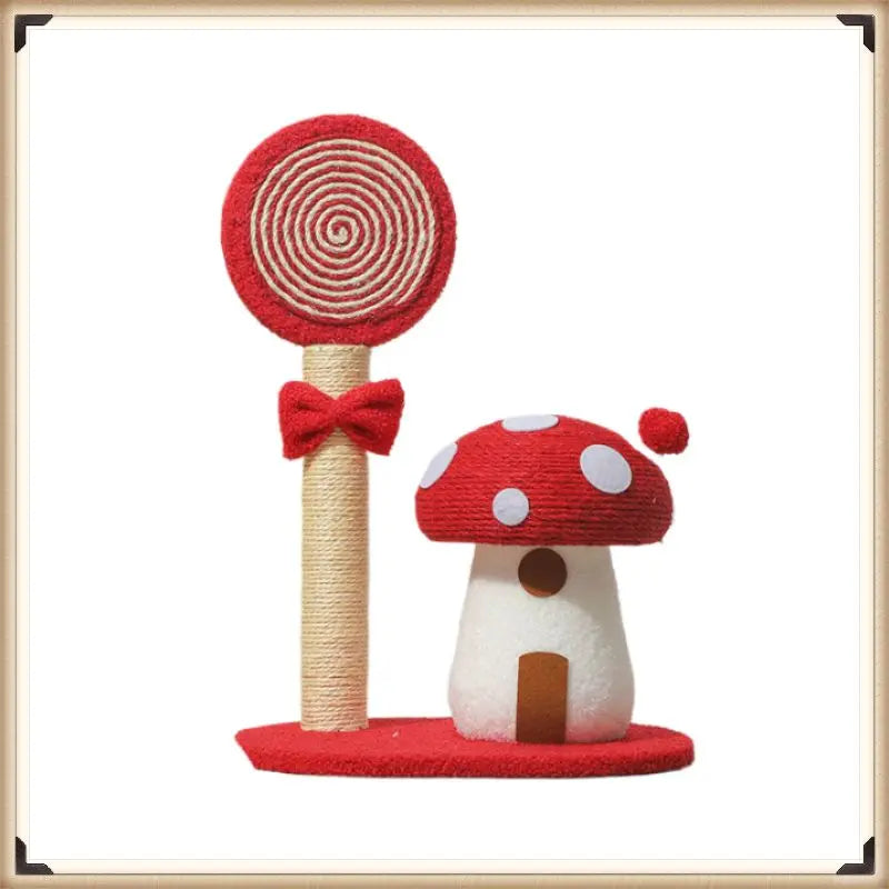 Red Mushroom Scratch Board - Mewtie Boutique