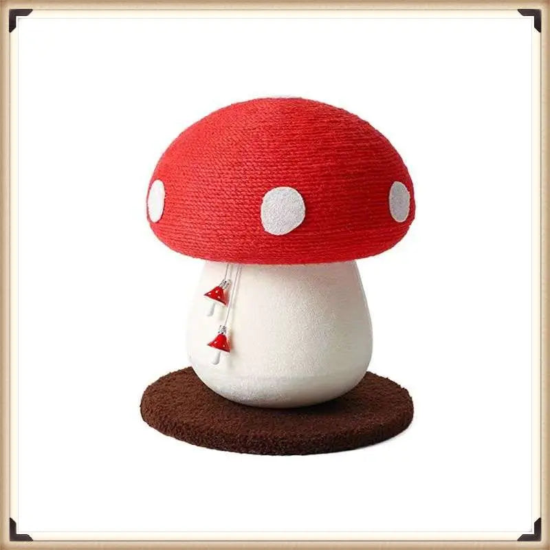 Red Mushroom Series Cat Sisal Scratcher Toy - Mewtie Boutique